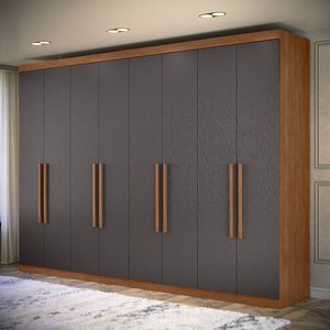 Guarda Roupa Casal Grande Master New 8 Portas 4 Gavetas Santos Andira