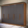 Guarda Roupa Casal Grande Master New 8 Portas 4 Gavetas Santos Andira - 1