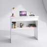 Escrivaninha Penteadeira Branca de Mdp de Chão com Gaveta - 1