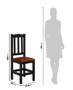 Ver imagem 4 de Conjunto Mesa de Madeira Preto 200x88 + 8 Cadeiras Estofadas Sfa