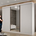 Ver imagem 5 de Guarda-Roupa para Casal com Espelho San Marino 100% MDF Branco