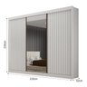 Guarda-roupa para Casal com Espelho San Marino 100% MDF  - 3