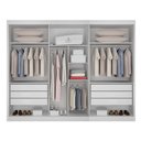 Ver imagem 2 de Guarda-Roupa para Casal com Espelho San Marino 100% MDF Branco