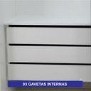 Ver imagem 4 de Guarda-Roupa para Casal com Espelho San Marino 100% MDF Branco