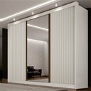 Ver imagem 1 de Guarda-Roupa para Casal com Espelho San Marino 100% MDF Branco