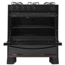 Fogão Suggar Cook Glass 5 Queimadores Mesa Vidro Preto Fgvcg510pt Bivolt - 4