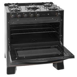 Fogão Suggar Cook Glass 5 Queimadores Mesa Vidro Preto Fgvcg510pt Bivolt - 3