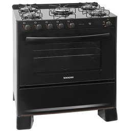 Fogão Suggar Cook Glass 5 Queimadores Mesa Vidro Preto Fgvcg510pt Bivolt - 2