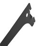 Suporte Prateleira para Perfil Cremalheira Simples 25cm Preto - 2