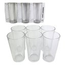 Ver imagem 3 de Jogo de Copos de Vidro 240ml Copo para Agua Conjunto Chiques Kit 6 Unidades