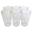 Ver imagem 1 de Jogo de Copos de Vidro 240ml Copo para Agua Conjunto Chiques Kit 6 Unidades