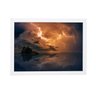 Quadro ilha selvagem tempestade 24x33cm brc7028 - 1