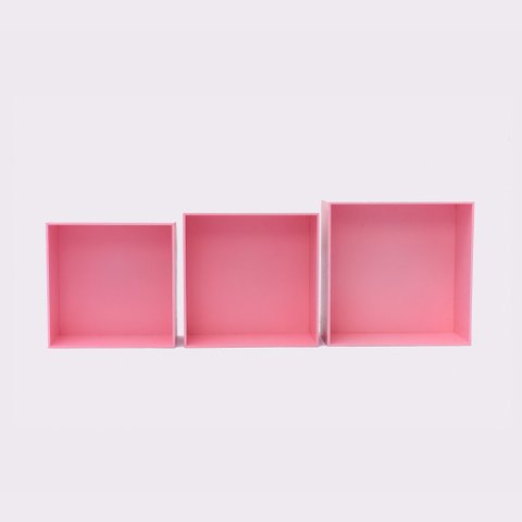 Trio de Nicho 100% Mdf Rosa