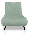 Ver imagem 7 de Poltrona Nathy Confortável com Puff para Sala ou Quarto Boucle Verde Menta Bz Home Decor