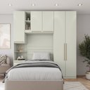 Ver imagem 1 de Quarto Modulado Solteiro Completo Seletto Bege/Areia HP