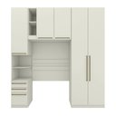 Ver imagem 2 de Quarto Modulado Solteiro Completo Seletto Bege/Areia HP