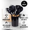 Kit Utensílios de Cozinha Silicone 13 Peças Acessórios Inox:preto - 3