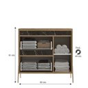 Ver imagem 2 de Gabinete de Banheiro 80cm sem Cuba Ref 821 Cewal - Itapuã/portoro
