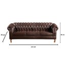 Ver imagem 7 de Conjunto Sofá Chesterfield 3 Lugares + 2 Poltronas Dom Pedro - Couríssimo Café