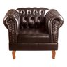 Conjunto Sofá Chesterfield 3 Lugares + 2 Poltronas Dom Pedro - Couríssimo Café - 3