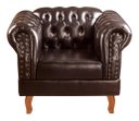 Ver imagem 3 de Conjunto Sofá Chesterfield 3 Lugares + 2 Poltronas Dom Pedro - Couríssimo Café
