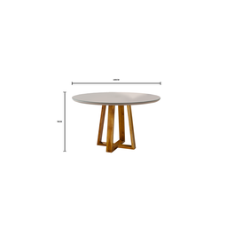 Conjunto Sala de Jantar 4 Lugares Mesa Redonda Tampo Em Vidro 1,0m e 4 Cadeiras - 3