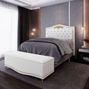 Ver imagem 2 de Cabeceira Cama Box Casal 140cm Com Calçadeira Baú Imperial J02 Corano Branco - Mpozenato