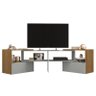Rack Extensível Canto Inovatta para TV até 65” Freijó/Concreto - PR Móveis - 1