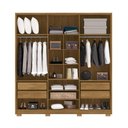 Ver imagem 3 de Guarda Roupa Casal 6 Portas 4 Gavetas Noronha - Nature