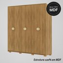 Ver imagem 5 de Guarda Roupa Casal 6 Portas 4 Gavetas Noronha - Nature