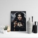 Ver imagem 2 de Quadro Pombagira 7 Catacumbas 33x24cm - com Vidro:moldura Branca