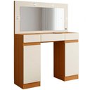 Ver imagem 1 de Penteadeira Camarim com Espelho e LED 2 Portas 3 Gavetas Lily A04 Cinamomo Off White - Lyam Decor