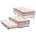 Ver imagem 2 de Cama Box c/Aux Crc Solteiro+Colchão Molas Pró Vida Ortobom
