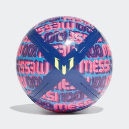 Bola de Futebol Campo Adidas Messi Club Azul e Rosa - 1