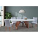 Ver imagem 3 de Mesa de Jantar Retangular de Madeira Magnum 220cm X 100cm Castanho