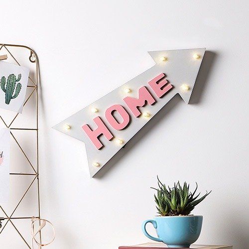 Quadro Decorativo com Led Home