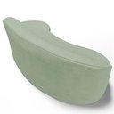 Ver imagem 5 de Sofá 3 Lugares Curvo Living Firenze Direito D02 Linho Verde 180cm D-477 - Lyam