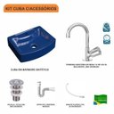 Ver imagem 3 de Kit Cuba Rt41 com Torneira C50 e Válvula 1 Polegada Abs e Sifão Pvc e Flexível Compace