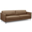 Ver imagem 2 de Sofá 3 Lugares para Sala Living Industrial 210cm Romero L06 Couro Marrom Claro - Lyam Decor