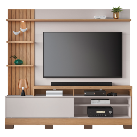 Home Ripado Tvs 65" e 8 Pés Cia Freijó Off White