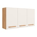 Ver imagem 1 de Armário Aéreo Intenza 120cm 3 Portas Freijó/off White Cristal - Nicioli