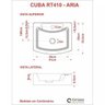 Kit Cuba Rt41 com Torneira C50 e Válvula 1 Polegada Abs e Sifão Pvc e Flexível Compace - 8