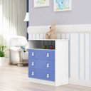 Ver imagem 1 de Cômoda Infantil com 3 Gavetas 1 Nicho Azul