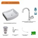 Ver imagem 3 de Kit Cuba Rt41 com Torneira C50 e Válvula 1 Polegada Abs e Sifão Pvc e Flexível Compace