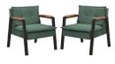 Ver imagem 1 de Conjunto de 2 Poltronas Fortaleza Industrial Veludo Verde