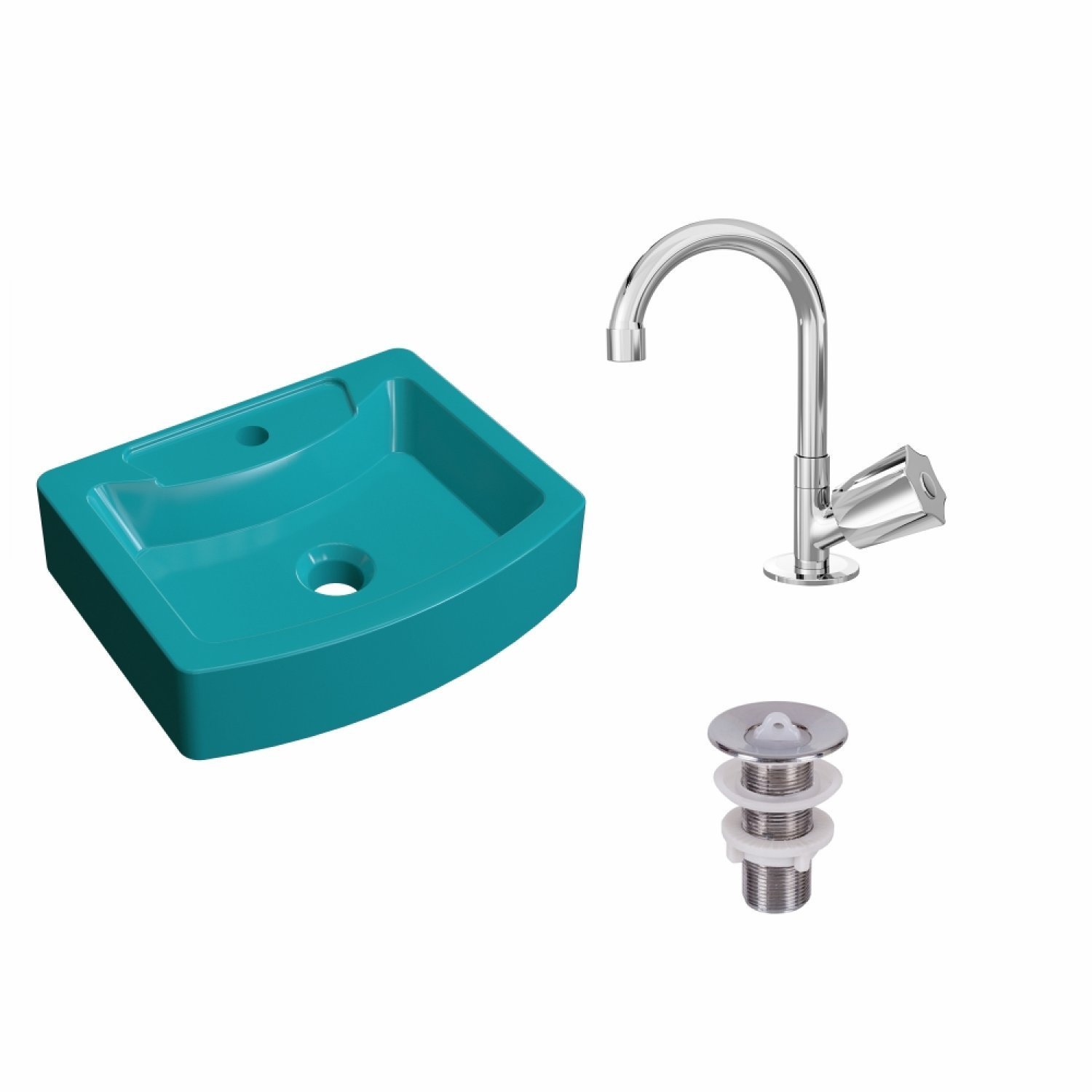 Kit Cuba Rt41 com Torneira C50 e Válvula 1 Polegada Abs Compace - 2