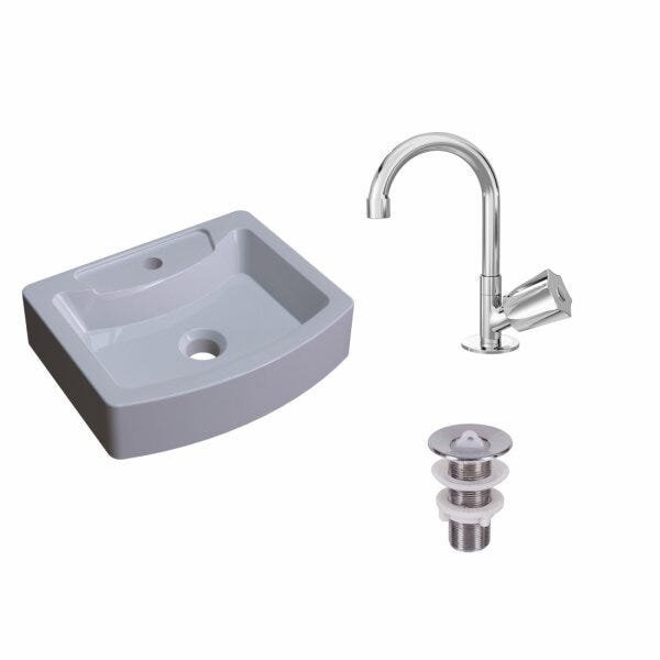Kit Cuba RT41 com Torneira C50 e Válvula 1 Polegada ABS Compace - 2