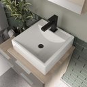 Ver imagem 3 de Conjunto Gabinete Banheiro Nivus 60cm (armário + Cuba + Espelheira) Madeirado / Cinza