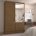 Ver imagem 3 de Guarda-Roupa Infantil Cameron 2 Portas de Correr 6 Gavetas com Espelho - Panorama Móveis