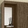 Guarda Roupa Solteiro 2 Portas Com Espelho 0163 Castanho Wood Moval - 6
